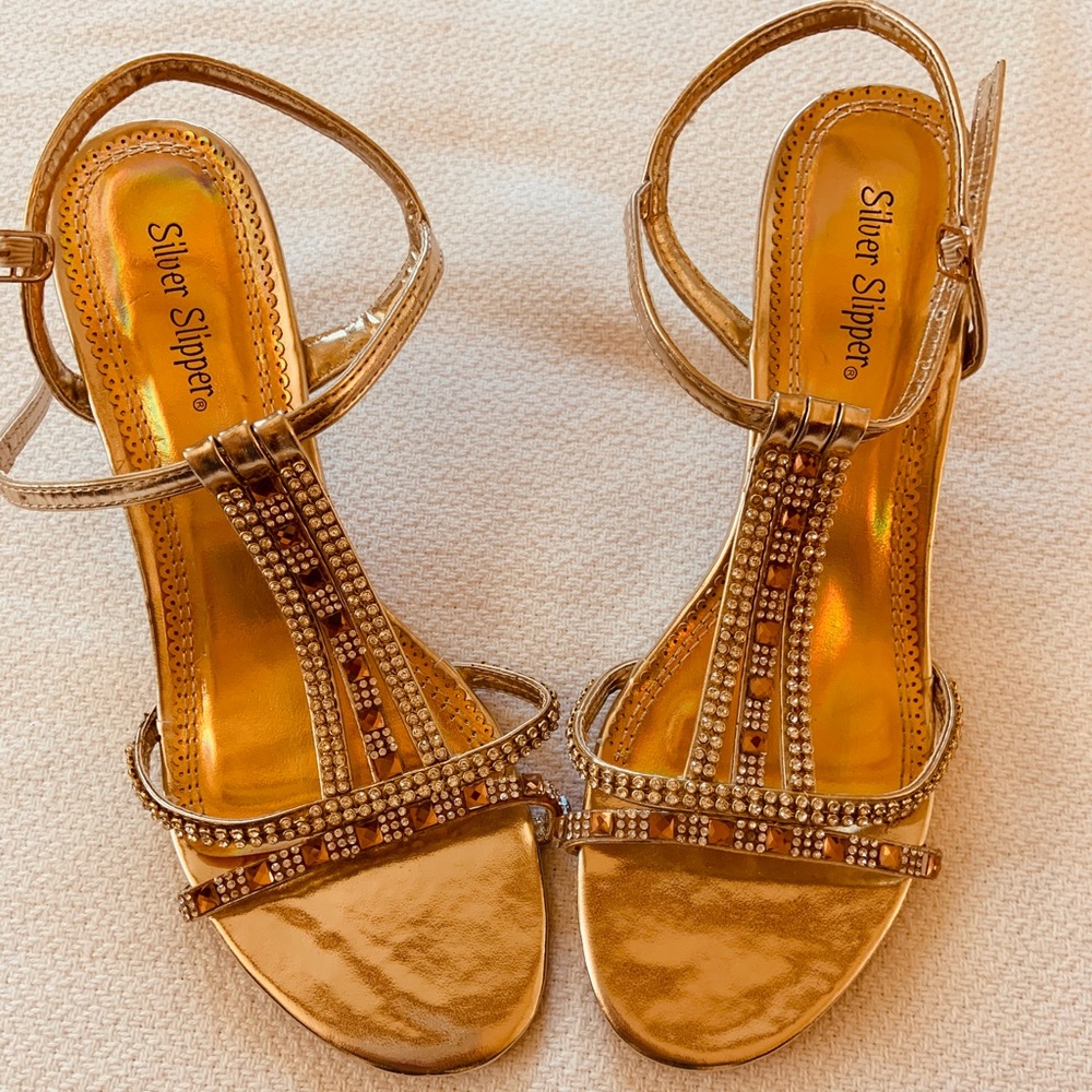 Gold Sparkle Shoes